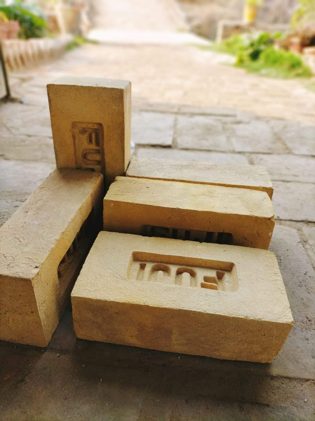 Patterned construction bricks for building projects in Islamabad